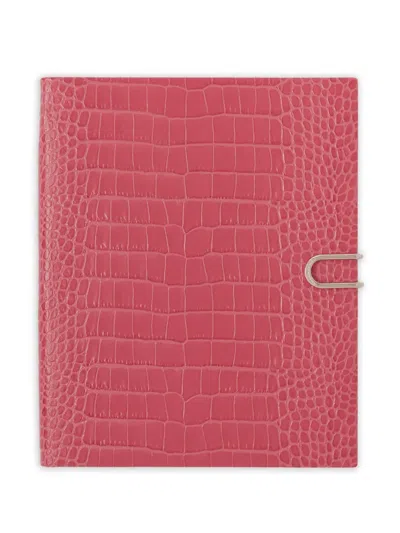 Smythson Mara Embossed 2026 Portobello Diary (21cm X 26cm) In Red