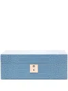 Smythson Mara Jewellery Box In Blue