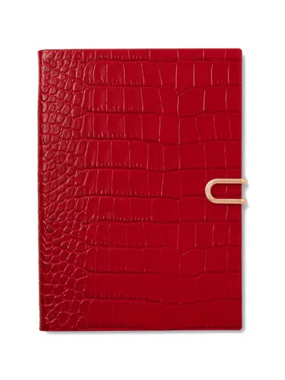 Smythson Mara Weekly Diary In Red