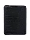 Smythson A5 Writing Folder With Zip In Mara In Blue