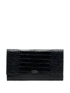 Smythson Marshall Travel Wallet In Blue