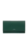 Smythson Marshall Panama Textured-leather Wallet In Green