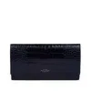 Smythson Marshall Travel Wallet In Mara In Black