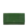 Smythson Marshall Travel Wallet In Mara In Clover