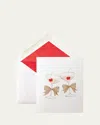Smythson Martini Glass Folded Cards, Box Of 6