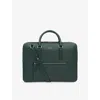 Smythson Mens Ludlow Large Grained-leather Briefcase Bottle Green In Bottle Green