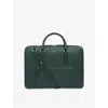 Smythson Mens Ludlow Large Grained-leather Briefcase Bottle Green In Bottle Green