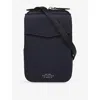 Smythson Mens Ludlow Leather Cross-body Pouch Navy In Navy