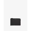 Smythson Mens Panama Leather Slim Pouch Black