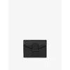 Smythson Mens Single Play Leather Playing Card Case Black In Black