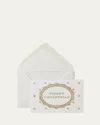 Smythson Merry Christmas Cards, Set Of 10 In White