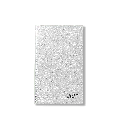 Smythson Metallic 2027 Panama Weekly Diary With Pocket In Silver