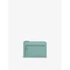 Smythson Mineral Green Ludlow Flat Leather Travel Organiser