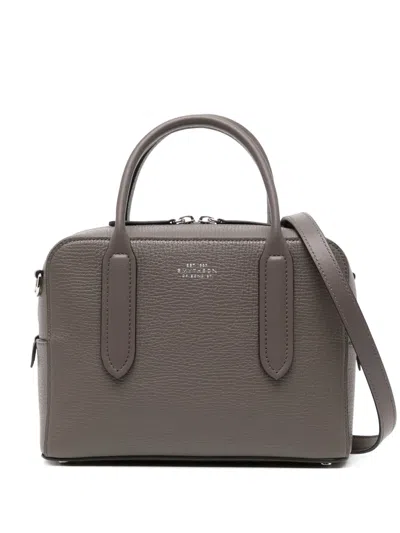 Smythson Mini Lytton Bag In Brown