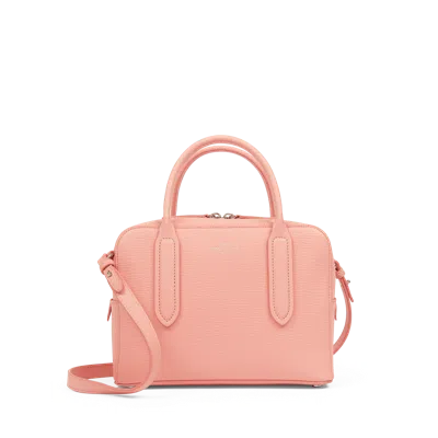 Smythson Mini Lytton Crossbody Bag In Ludlow In Blossom