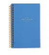 Smythson Mini Spiral Refill Pad In Blue