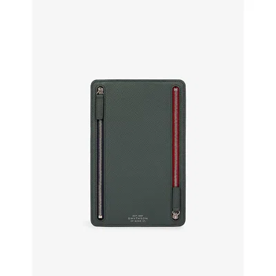 Smythson Multi-zip Leather Case