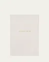 Smythson Mummy To Be Chalk Panama Leather Notebook In Chalk White