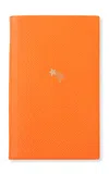 Smythson My First  Panama Leather Notebook In Orange
