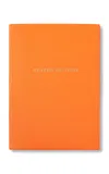 Smythson My First  Soho Leather Diary In Orange