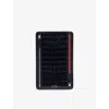 Smythson Multi-zip Leather Case Navy In Blue