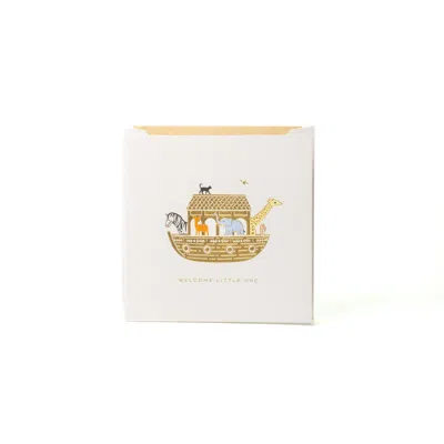 Smythson Noah's Ark Illustration Greeting Card In Neutral