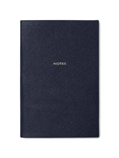 Smythson Notes Chelsea Notebook In Blue