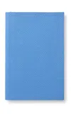 Smythson Notes Chelsea Panama Leather Notebook In Blue