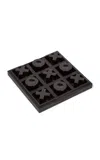 Smythson Noughts And Crosses Set In Panama In Black