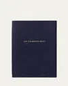 Smythson Off The Beaten Track Soho Travel Journal In Panama Leather In Blue