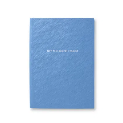Smythson Off The Beaten Track Soho Travel Journal In Panama In Nile Blue
