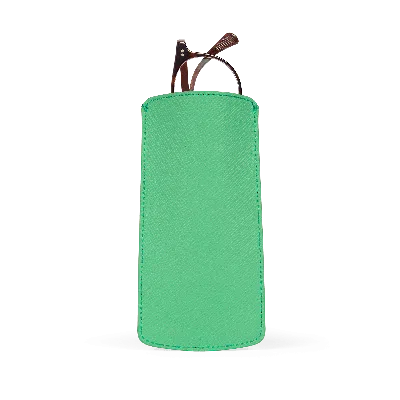 Smythson Optical Glasses Case In Panama In Shamrock