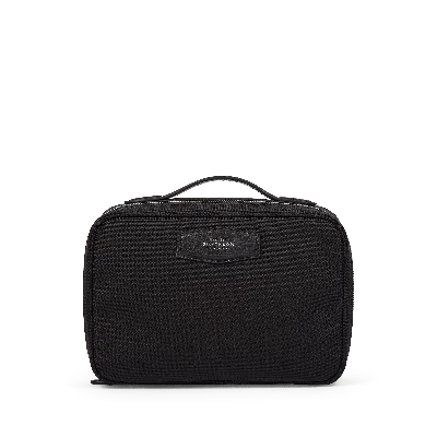 Smythson Organiser Travel Pouch In Norton Canvas In Black