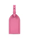 Smythson 파나마 조절식 여행용 캐리어 태그 In Pink