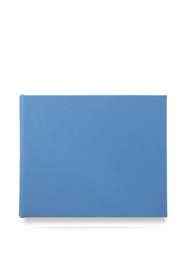 Smythson Panama Baby Book In Blue