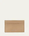 Smythson Panama Bronze Flat Card Holder In Brown