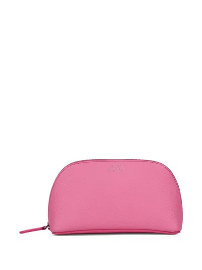Smythson Panama Cosmetic Case In Pink