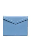 Smythson A5 Envelope Writing Folder In Panama In Blue