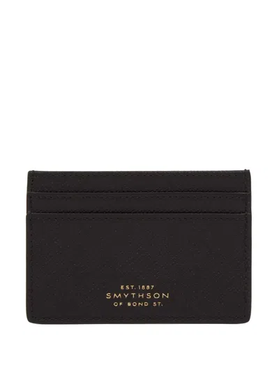 Smythson Panama Flat Cardholder In Black
