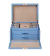 Smythson Panama Jewellery Box In Blue