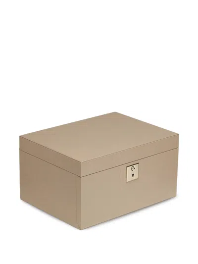 Smythson Panama Jewellery Box In Brown