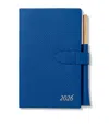 Smythson Panama Leather 2026 Weekly Diary In Blue