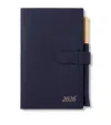 Smythson Panama Leather 2026 Weekly Diary In Blue