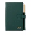 Smythson Panama Leather 2026 Weekly Diary In Green