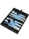 Smythson Panama Leather Backgammon Case In Black