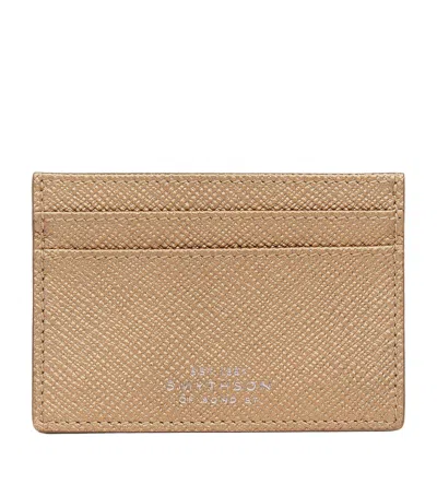 SMYTHSON PANAMA LEATHER CARD HOLDER