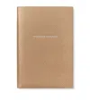 Smythson Panama Leather Chelsea Wonder Woman Notebook In Brown