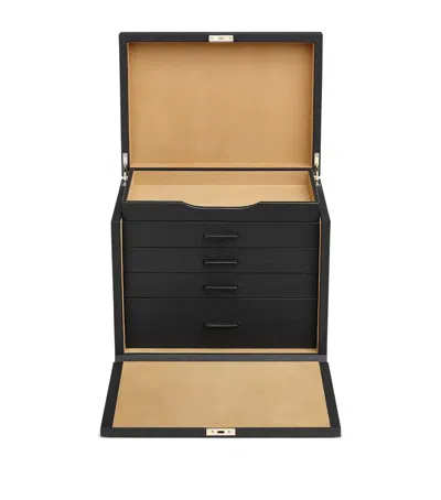SMYTHSON PANAMA LEATHER JEWELLERY BOX