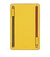 Smythson Multi-zip Case In Panama In Yellow