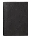 Smythson Panama Leather Notebook In Black